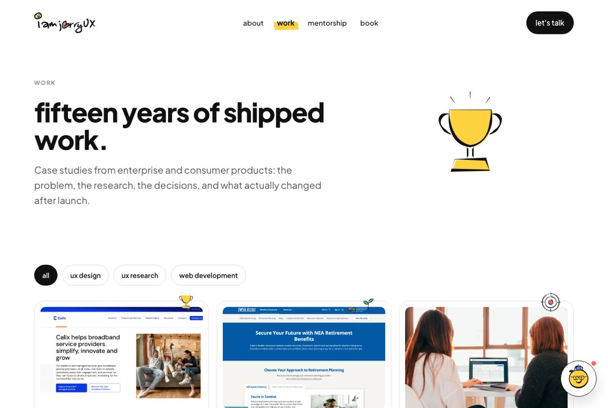 New work page
