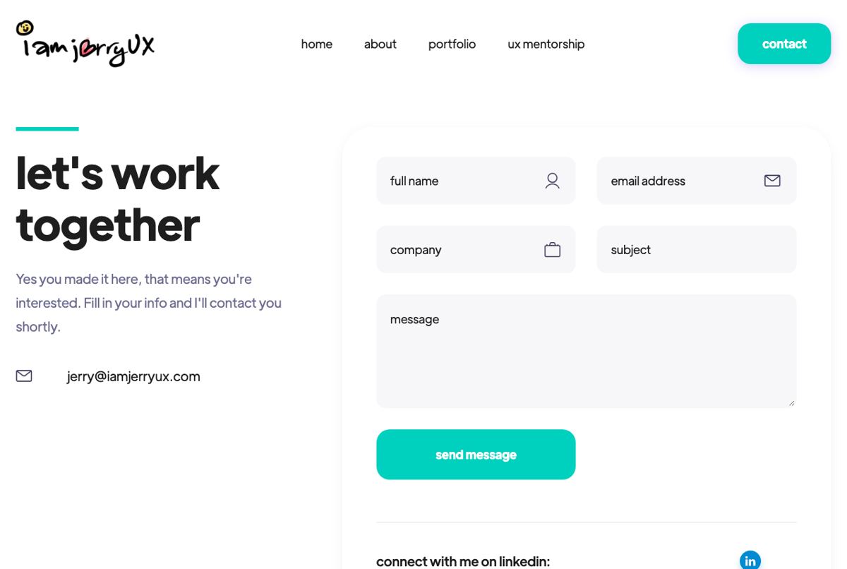 Old contact page