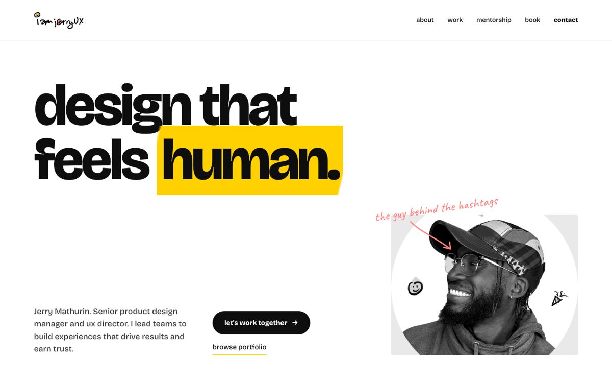 A rejected homepage direction