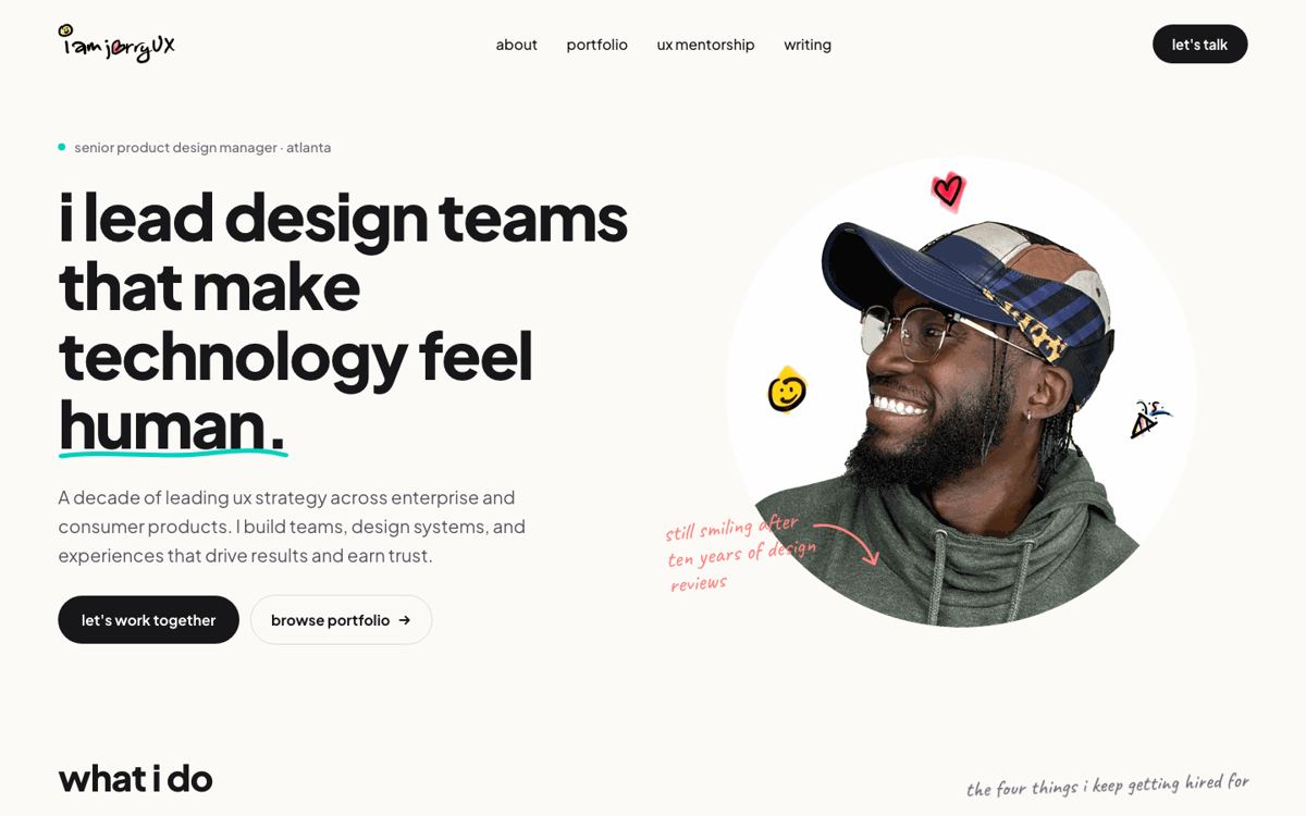 A rejected homepage direction