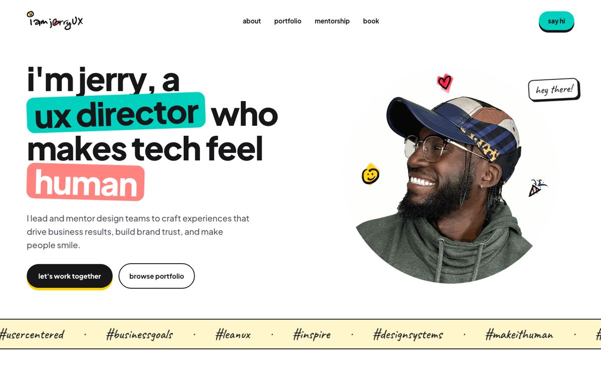 A rejected homepage direction